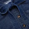 Denim Tie Neck Shirt Denim Tie Neck Shirt
