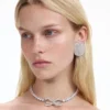 Large Round Crystal Earrings