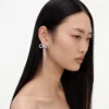 Double Crystal Bow Earrings Double Crystal Bow Earrings