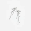 Double Crystal Bow Earrings Double Crystal Bow Earrings