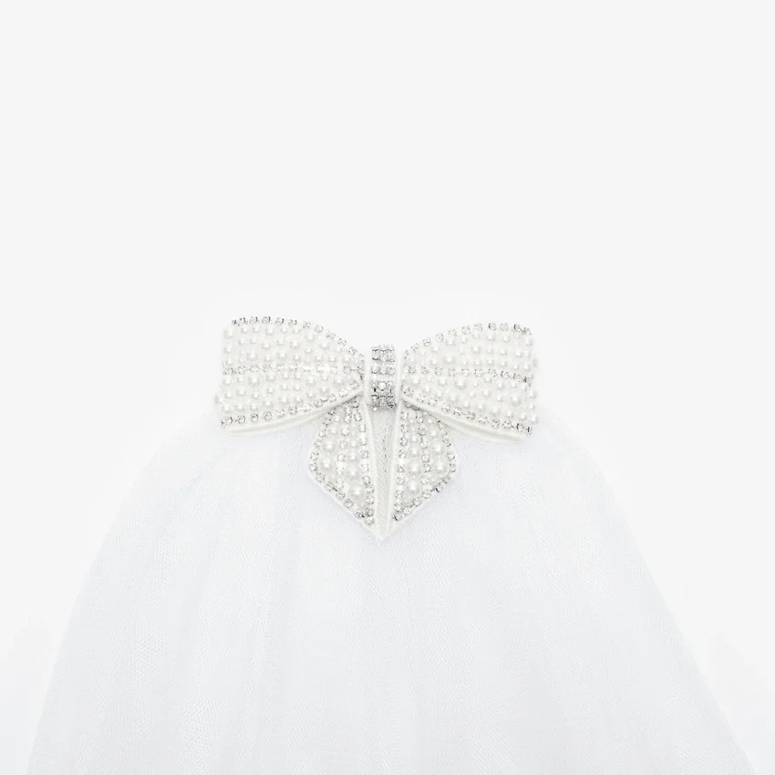 Embellished Bow Veil Embellished Bow Veil