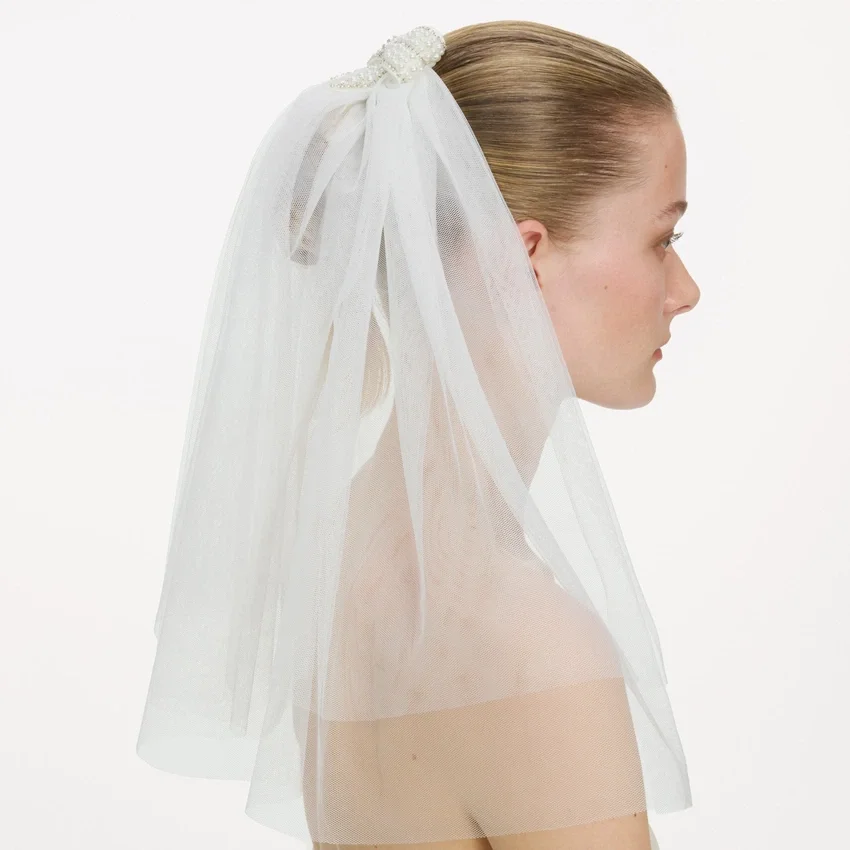 Embellished Bow Veil Embellished Bow Veil