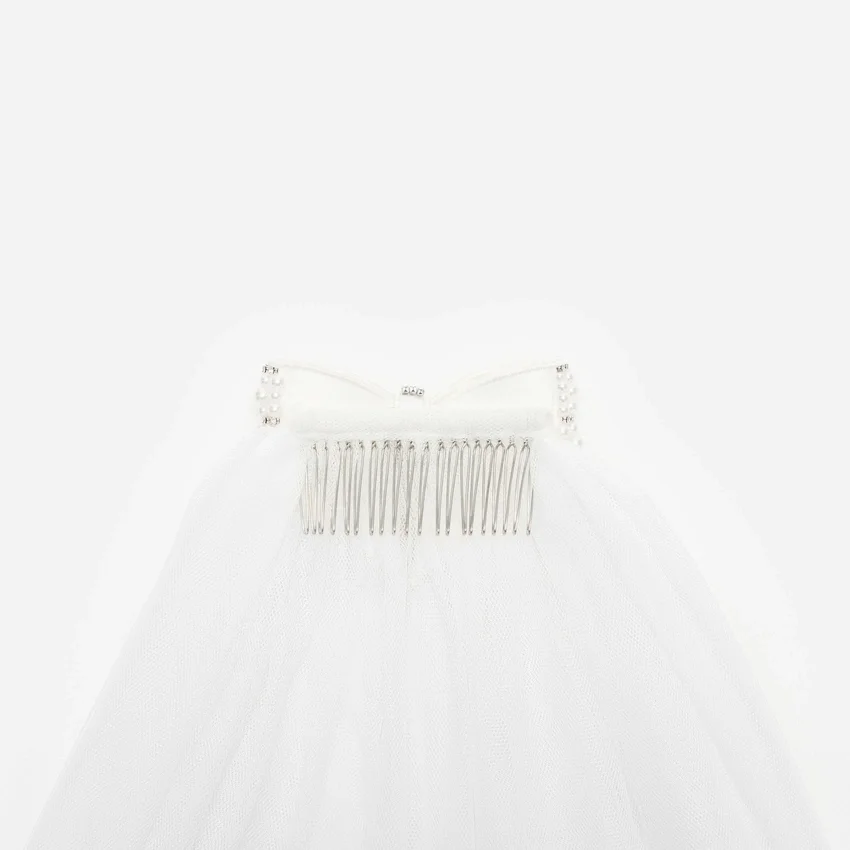 Embellished Bow Veil Embellished Bow Veil