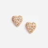 Embellished Heart Earrings Embellished Heart Earrings