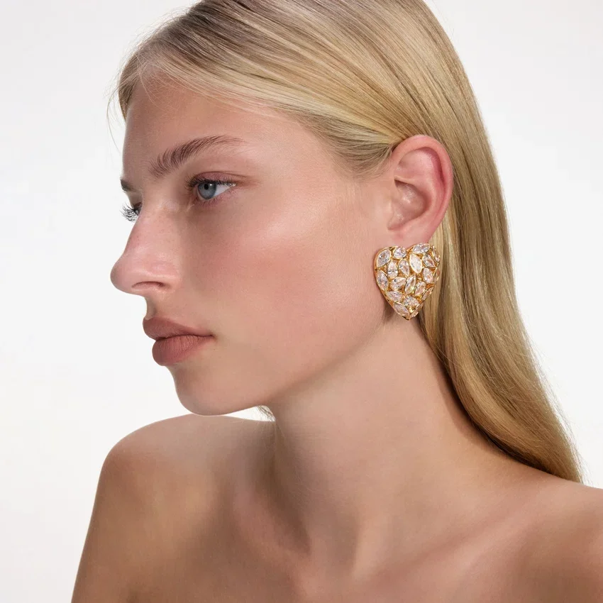 Embellished Heart Earrings Embellished Heart Earrings