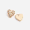 Embellished Heart Earrings Embellished Heart Earrings