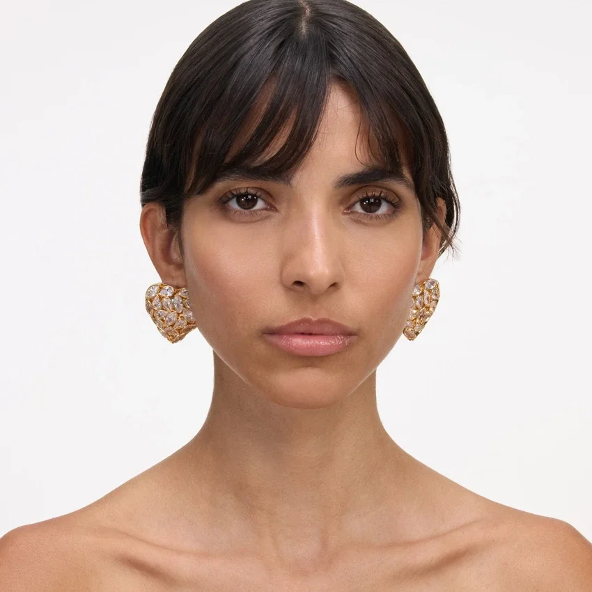 Embellished Heart Earrings Embellished Heart Earrings