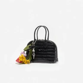 Embossed Leather Black Mini Bag Embossed Leather Black Mini Bag