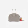 Embossed Leather Grey Mini Bag