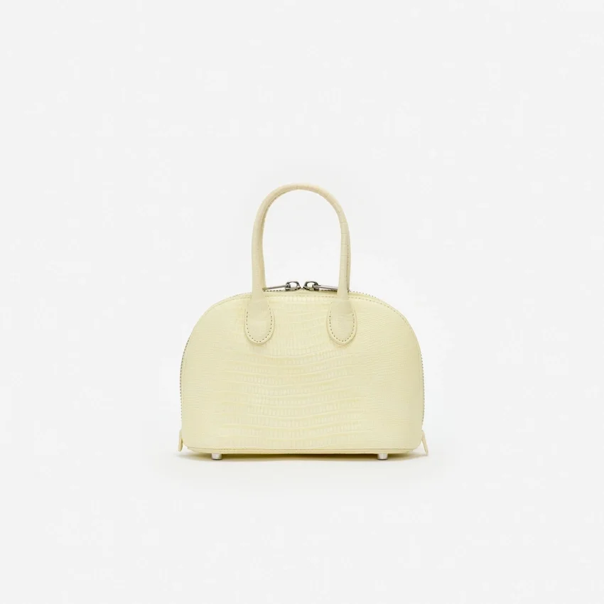 Embossed Leather Yellow Mini Bag Embossed Leather Yellow Mini Bag