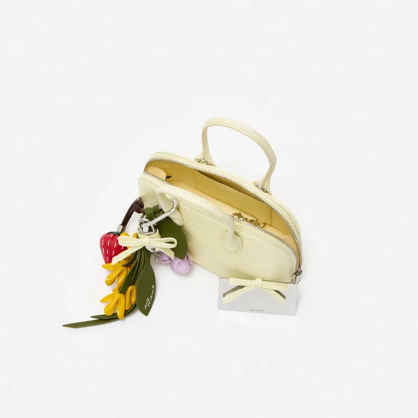 Embossed Leather Yellow Mini Bag Embossed Leather Yellow Mini Bag