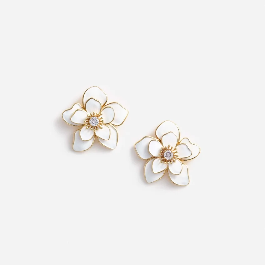 Enamel Flower Earrings Enamel Flower Earrings