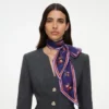 Floral Printed Twill Scarf Floral Printed Twill Scarf