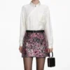 Floral Sequin Mini Skirt Floral Sequin Mini Skirt
