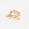 Gold Coral Charm Bracelet Gold Coral Charm Bracelet
