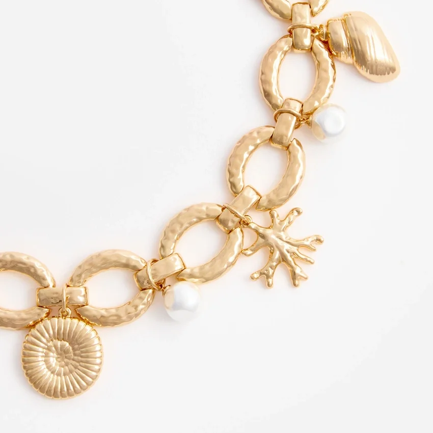 Gold Coral Charm Bracelet Gold Coral Charm Bracelet