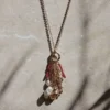 Gold Coral Charm Cluster Necklace Gold Coral Charm Cluster Necklace