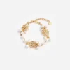 Gold Coral Pearl Bracelet Gold Coral Pearl Bracelet