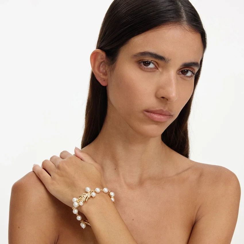 Gold Coral Pearl Bracelet Gold Coral Pearl Bracelet
