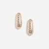 Gold Crystal Bar Earrings Gold Crystal Bar Earrings