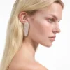 Gold Crystal Bar Earrings