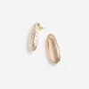 Gold Crystal Bar Earrings Gold Crystal Bar Earrings