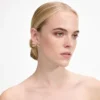Gold Crystal Bow Earrings Gold Crystal Bow Earrings