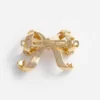 Gold Crystal Bow Hair Clip
