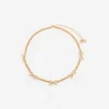 Gold Crystal Bow Necklace Gold Crystal Bow Necklace