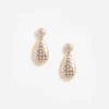 Gold Crystal Drop Earrings