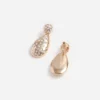 Gold Crystal Drop Earrings