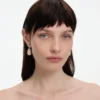 Gold Crystal Drop Earrings