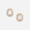 Gold Crystal Earrings Gold Crystal Earrings