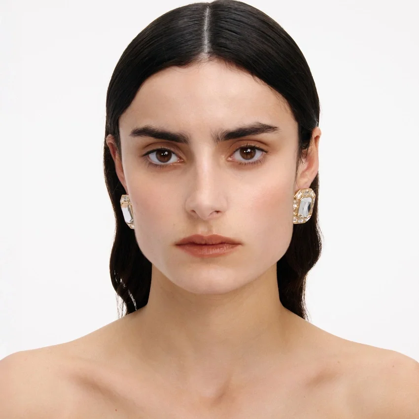 Gold Crystal Earrings Gold Crystal Earrings