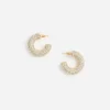 Gold Crystal Hoop Earring Gold Crystal Hoop Earring