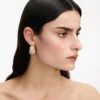 Gold Crystal Knot Earrings Gold Crystal Knot Earrings