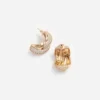 Gold Crystal Knot Earrings Gold Crystal Knot Earrings