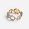 Gold Crystal Link Bracelet