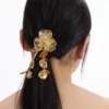 Gold Floral Hairclip