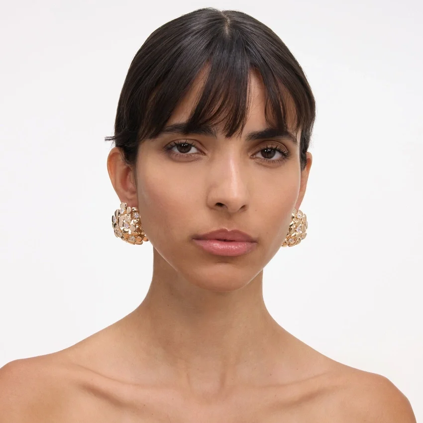 Gold Flower Cluster Earrings Gold Flower Cluster Earrings