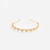 Gold Flower Cluster Headband