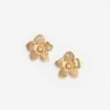 Gold Flower Earrings Gold Flower Earrings