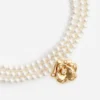 Gold Flower Pearl Choker Gold Flower Pearl Choker