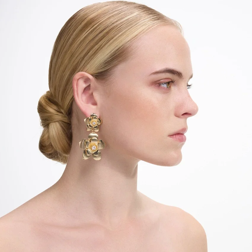 Gold Flower Tiered Earrings Gold Flower Tiered Earrings