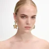Gold Flower Tiered Earrings Gold Flower Tiered Earrings