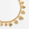 Gold Heart Charm Necklace Gold Heart Charm Necklace