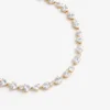 Gold Heart Crystal Necklace