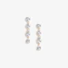Gold Heart Crystal Tiered Earrings Gold Heart Crystal Tiered Earrings