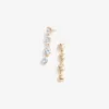 Gold Heart Crystal Tiered Earrings Gold Heart Crystal Tiered Earrings