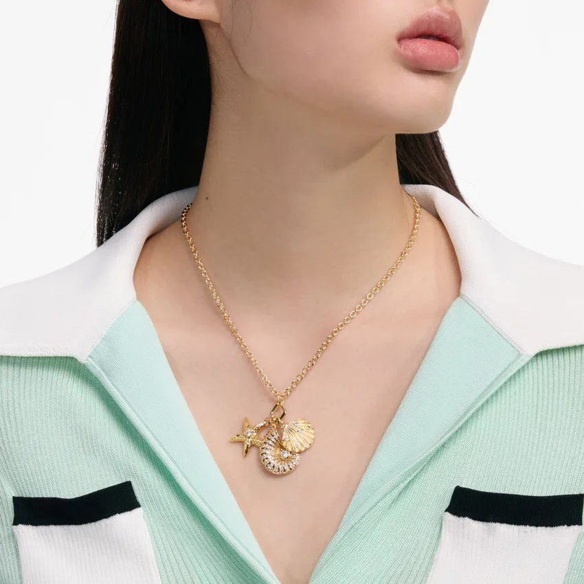 Gold Multi Charm Necklace Gold Multi Charm Necklace